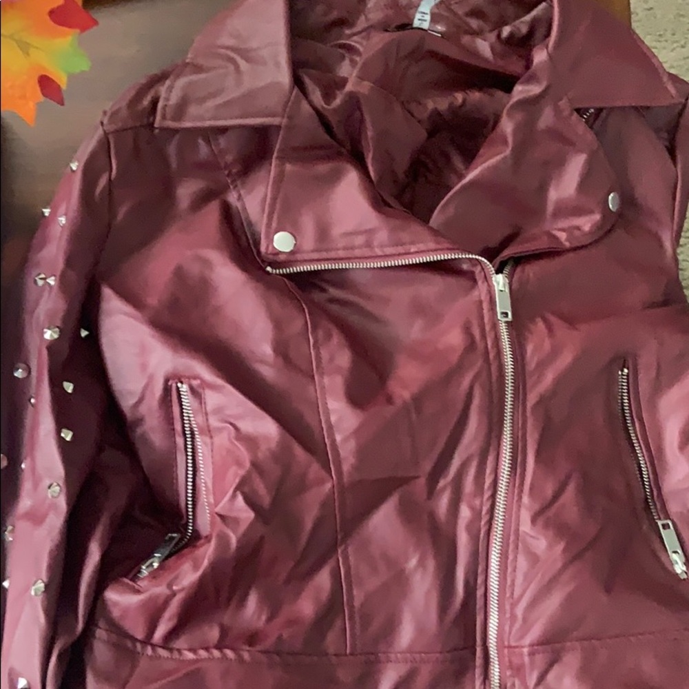 New look leather studded jacket